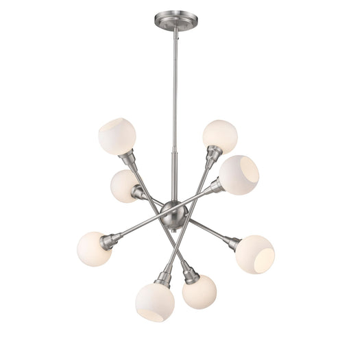 Z-Lite Tian Brushed Nickel LED Pendant 616-8C-BN-LED - Pendants