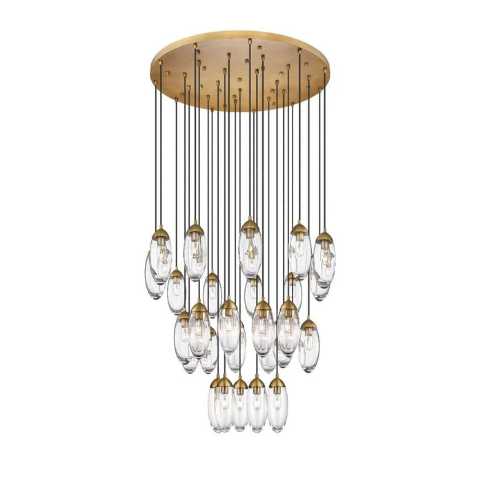 Z-Lite Arden Rubbed Brass 27 Light Chandelier 651P-27R-RB - Chandeliers