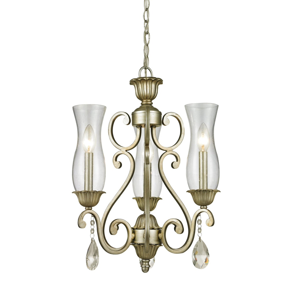 Melina Antique Silver Chandelier - Chandeliers