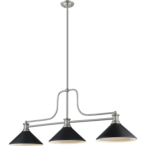 Melange Brushed Nickel Chandelier - Chandelier