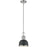 Melange Matte Black and Brushed Nickel Mini Pendant - Mini Pendant