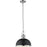 Melange Matte Black and Chrome Pendant - Pendant