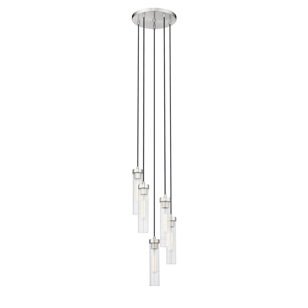 Z-Lite Beau Brushed Nickel 5 Light Chandelier 740P-5R-BN - Chandeliers