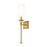 Z-Lite Mia Rubbed Brass Wall Sconce 805-1S-RB-WH - Wall Sconces