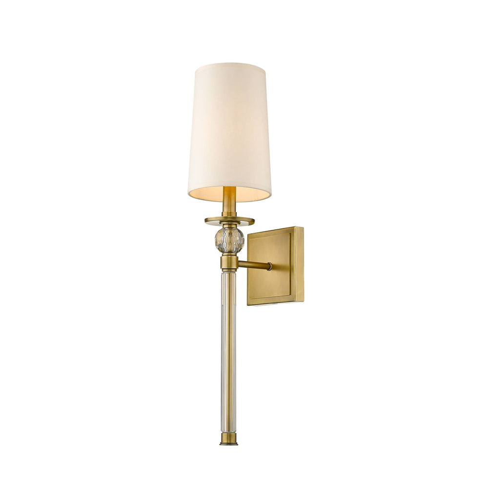 Z-Lite Mia Rubbed Brass Wall Sconce 805-1S-RB - Wall Sconces