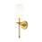 Z-Lite Avery Rubbed Brass Wall Sconce 810-1S-RB-WH - Wall Sconces