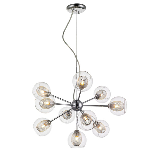 Auge Chrome Chandelier - Chandeliers