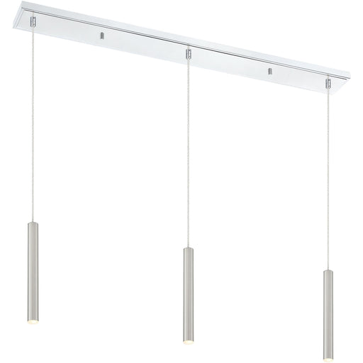 Forest Stain Nickel LED Island/Billiard - Island/Billiard