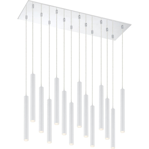 Forest Matte White LED Island/Billiard - Island/Billiard