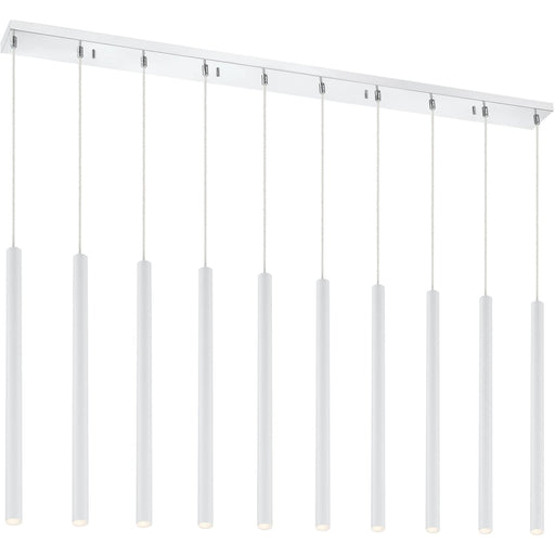 Forest Matte White LED Island/Billiard - Island/Billiard