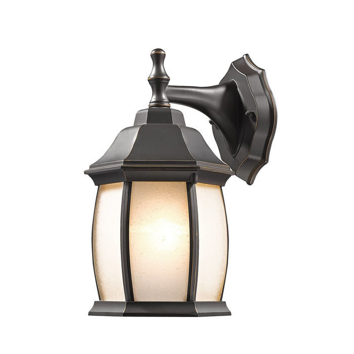 Z-Lite Waterdown Oil Rubbed Bronze Outdoor Wall Sconce T20-ORB-F - Outdoor Wall Sconces