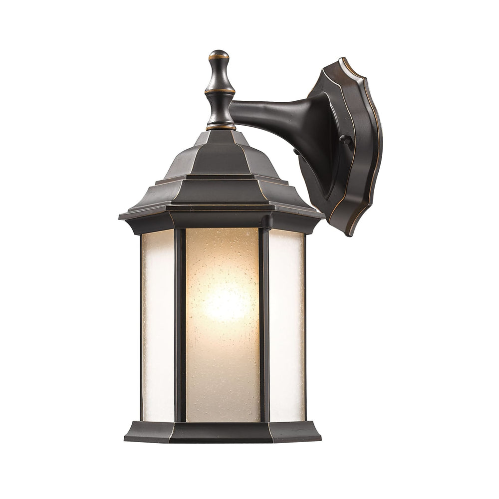 Z-Lite Waterdown Oil Rubbed Bronze Outdoor Wall Sconce T21-ORB-F - Outdoor Wall Sconces