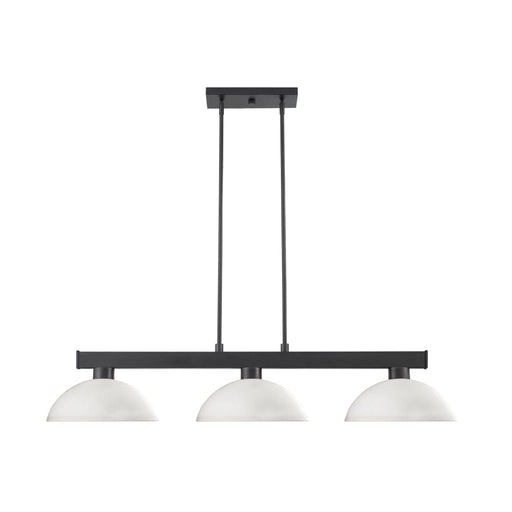 Cobalt Matte Black 2 Light Island Billiard Pendant - Island/Billiard