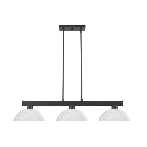 Cobalt Matte Black 3 Light Billiard Pendant 152MB-DWL14 - Island/Billiard