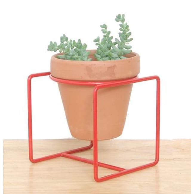 Table Planter Red Medium - Planters_Table
