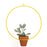 Hanging Circle Yellow Planter - Planters_Hanging