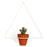 Hanging Triangle White Planter - Planters_Hanging