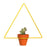 Hanging Triangle Yellow Planter - Planters_Hanging