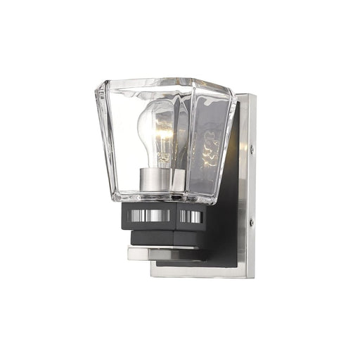 Jackson Brushed Nickel Matte Black 1 Light Wall Sconce - Wall Sconces