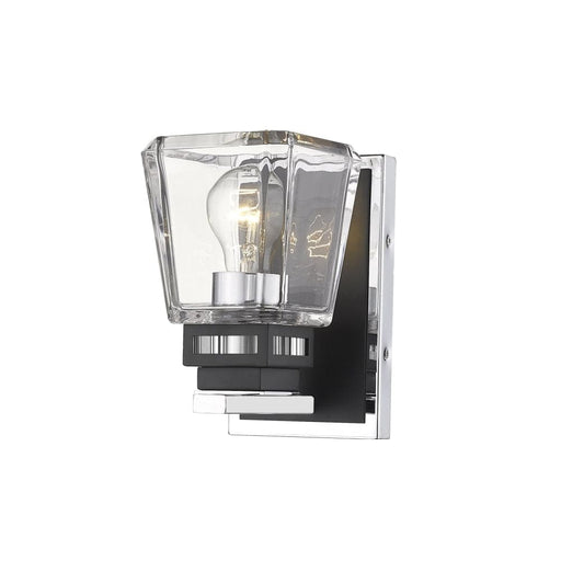 Jackson Chrome Matte Black 1 Light Wall Sconce - Wall Sconces