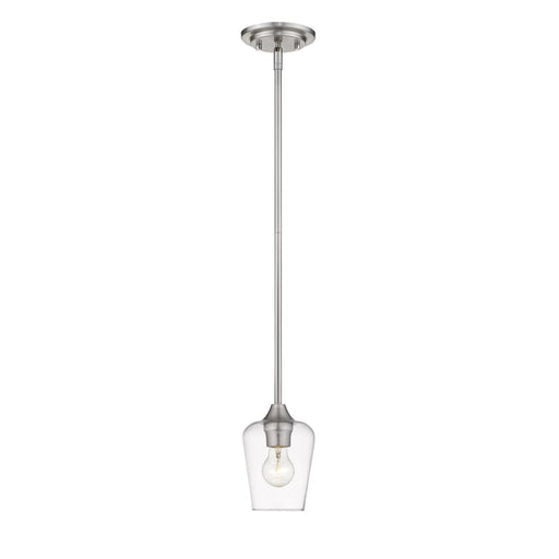 Joliet Brushed Nickel 1 Light Mini-Pendant - Mini-Pendants