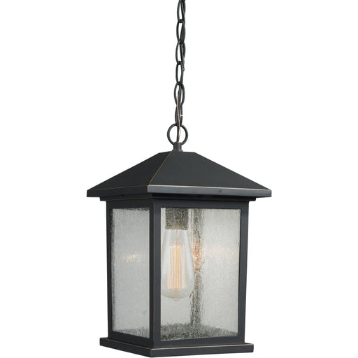 Portland Oil Rubbed Bronze Outdoor Chain Mount Ceiling Fixture - Outdoor Chain Mount Ceiling Fixture
