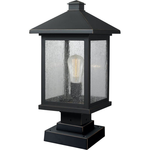 Portland Oil Rubbed Bronze Outdoor Pier Mounted Fixture - Outdoor Pier Mounted Fixture
