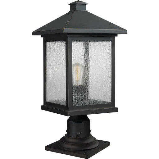 Portland Oil Rubbed Bronze Outdoor Pier Mounted Fixture - Outdoor Pier Mounted Fixture