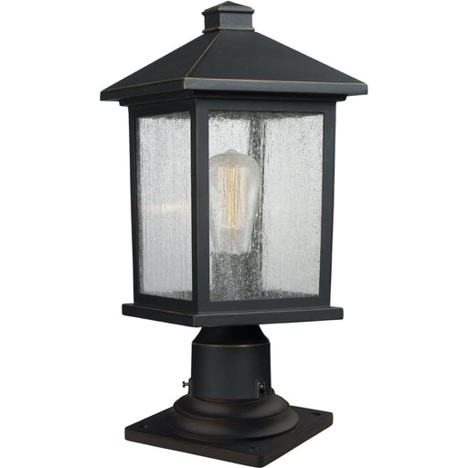 Portland Oil Rubbed Bronze Outdoor Pier Mounted Fixture - Outdoor Pier Mounted Fixture