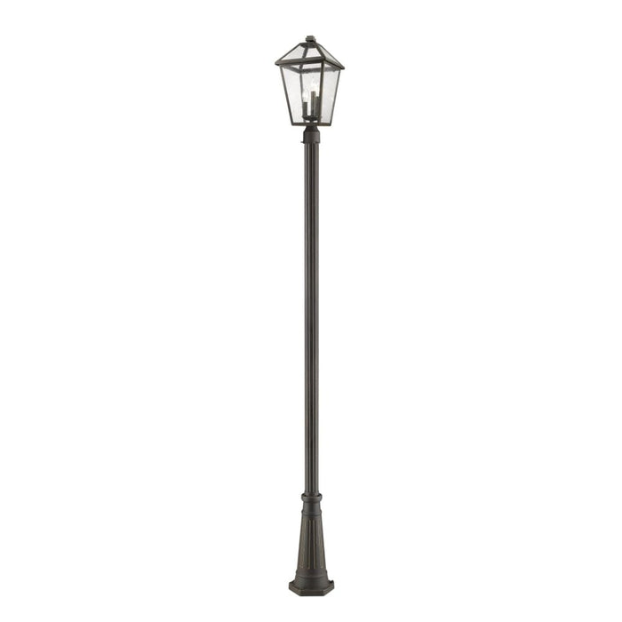 Talbot Rubbed Bronze 3 Light Outdoor Post Mounted Fixture - Outdoor Post Mounted Fixture