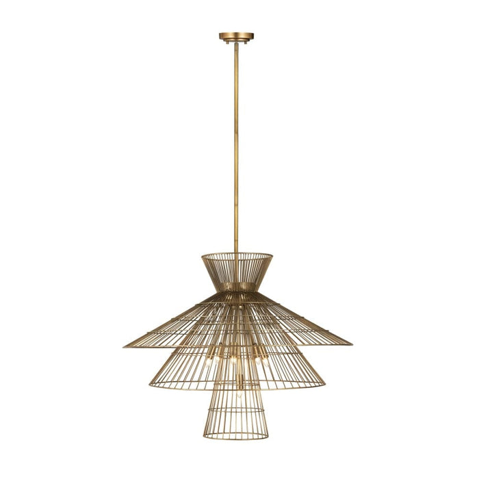 Z-Lite Alito Rubbed Brass 8 Light Chandelier 6015-8RB