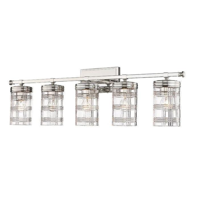 Z-Lite Archer Polished Nickel 5 Light Vanity 344-5V-PN