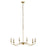 Z-Lite Arrington Rubbed Brass 6 Light Chandelier 2301-42RB