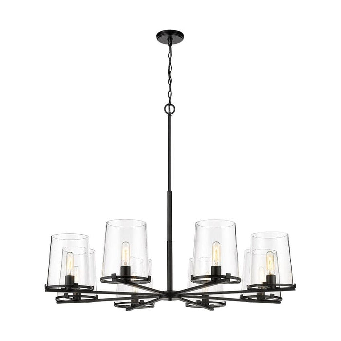 Z-Lite Callista Matte Black 8 Light Chandelier 3032-8MB