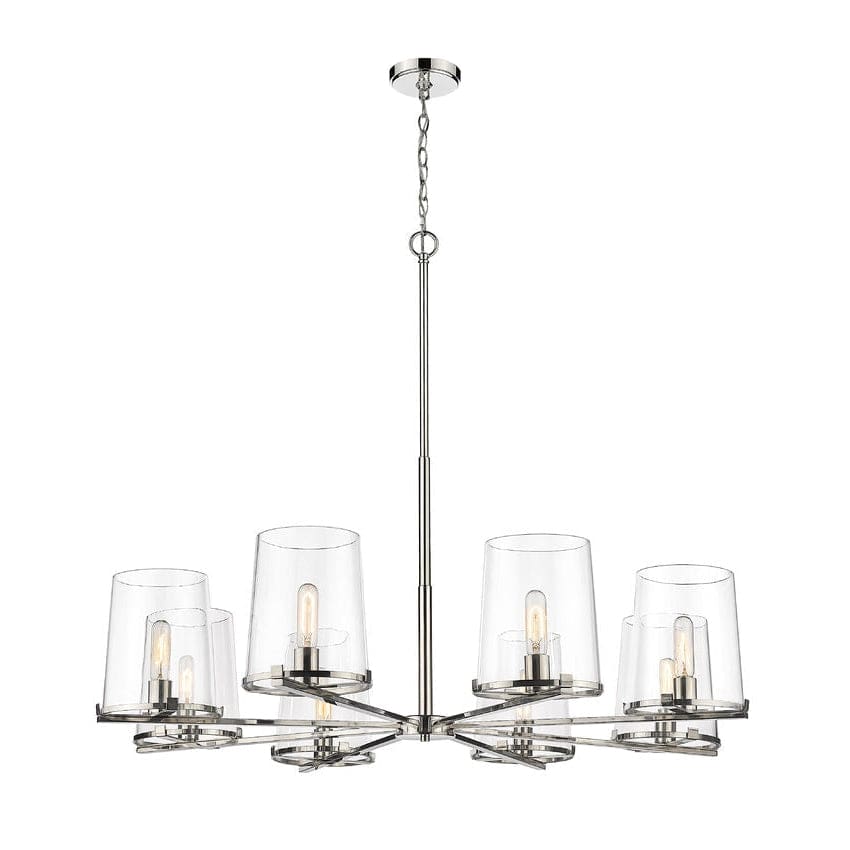Z-Lite Callista Polished Nickel 8 Light Chandelier 3032-8PN