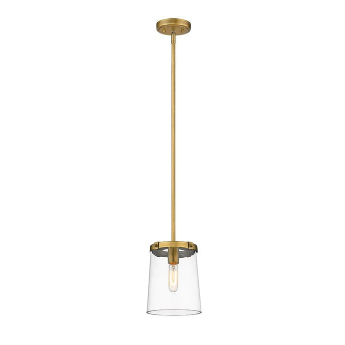 Z-Lite Callista Rubbed Brass 1 Light Mini-Pendant 3032MP-RB