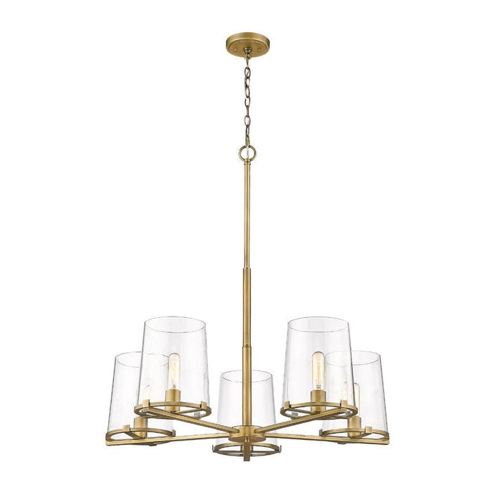 Z-Lite Callista Rubbed Brass 5 Light Chandelier 3032-5RB