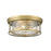 Z-Lite Clarion Rubbed Brass 3 Light Flushmount 493F3-RB