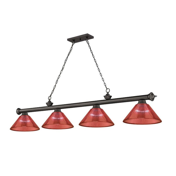 Z-Lite Cordon Bronze 4 Light Billiard 2306-4BRZ-PRD