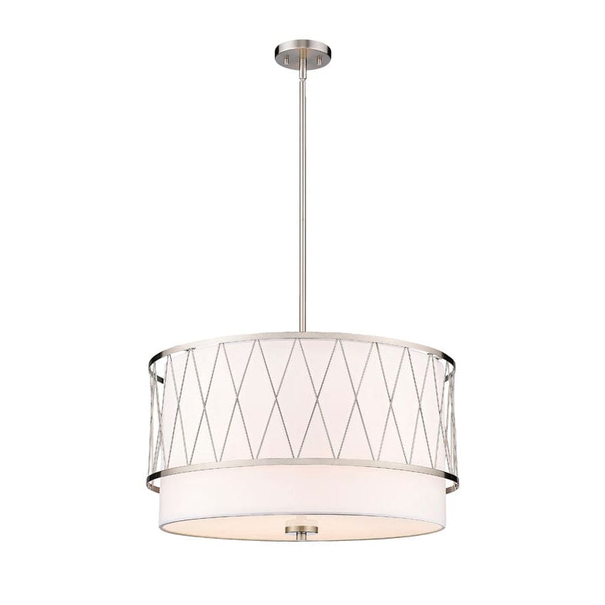 Z-Lite Dalton Brushed Nickel 4 Light Pendant 198-24BN