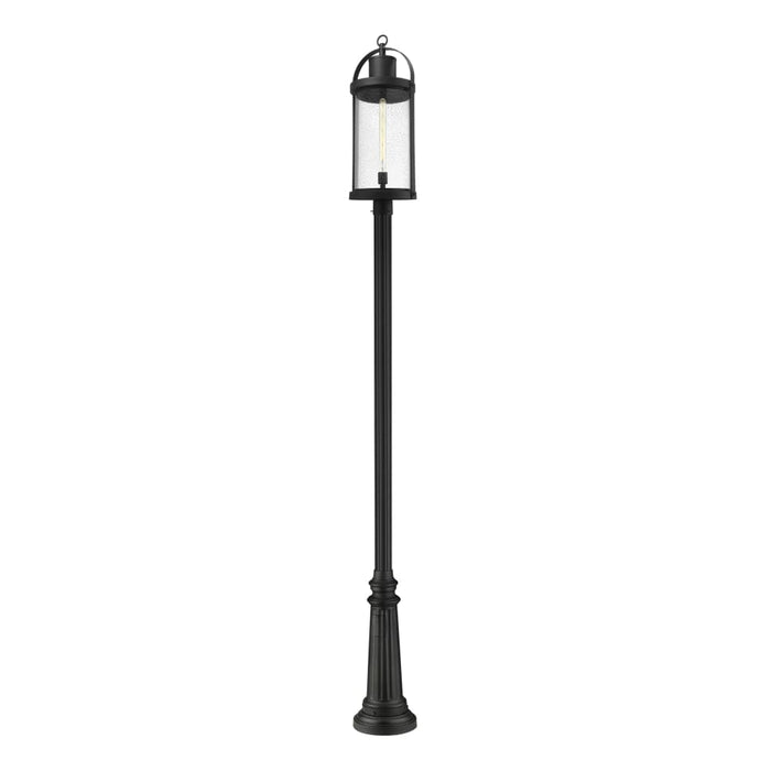 Z-Lite Roundhouse Black Outdoor Post Mounted Fixture 569PHXL-511P-BK - Outdoor Post Mounted Fixture