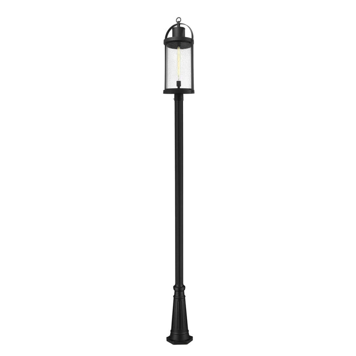 Z-Lite Roundhouse Black Outdoor Post Mounted Fixture 569PHXL-519P-BK - Outdoor Post Mounted Fixture