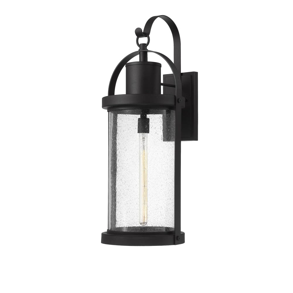Z-Lite Roundhouse Black Outdoor Wall Sconce 569XL-BK - Outdoor Wall Sconce