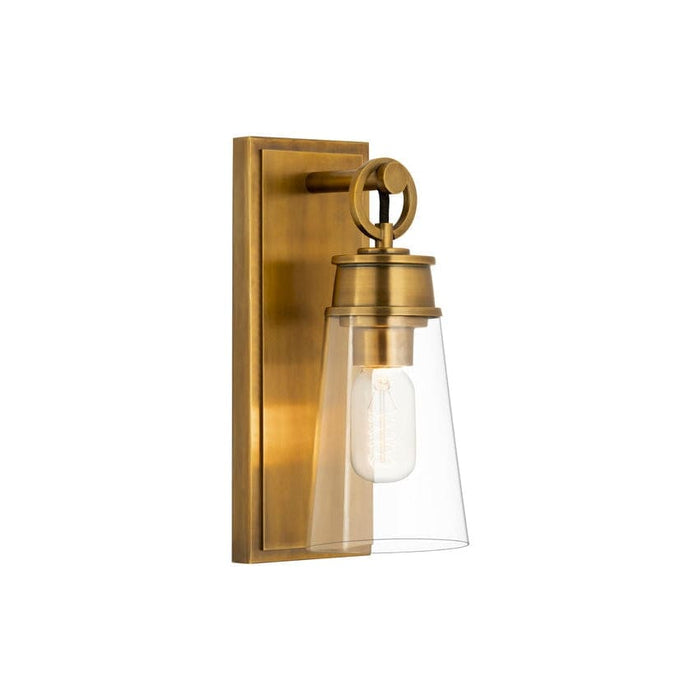 Z-Lite Wentworth Rubbed Brass 1 Light Wall Sconce 2300-1SS-RB